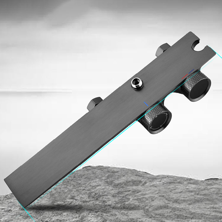 Modern Shower Faucet Brass Slide Bar Included Adjustable Shower Head Shower System Clearhalo 'Bathroom Remodel & Bathroom Fixtures' 'Home Improvement' 'home_improvement' 'home_improvement_shower_faucets' 'Shower Faucets & Systems' 'shower_faucets' 'Showers & Bathtubs Plumbing' 'Showers & Bathtubs' 6627415