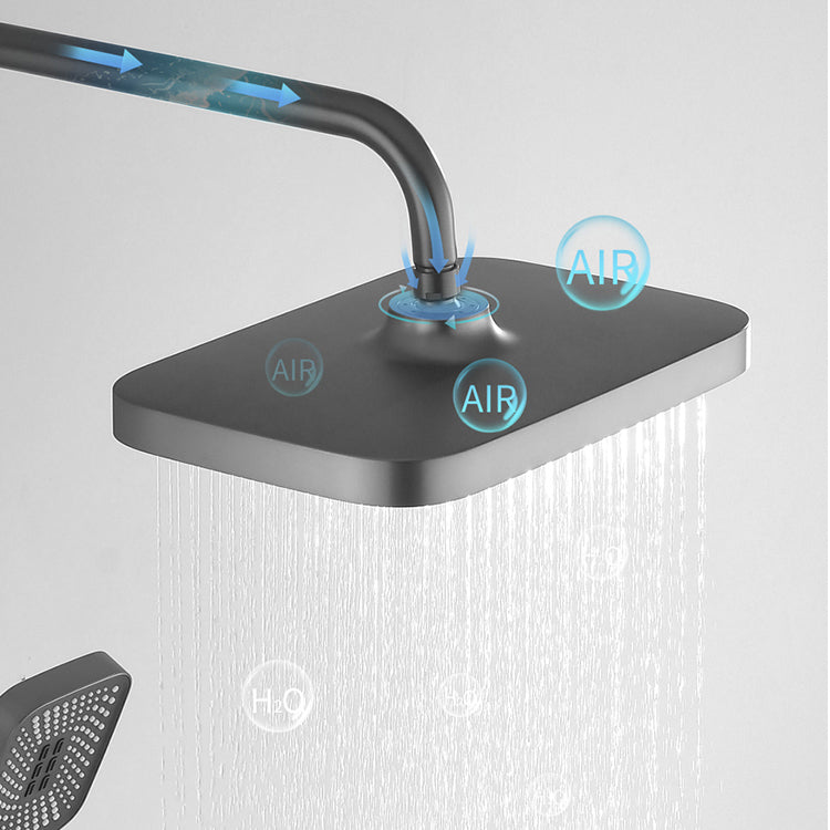 Modern Shower Faucet Brass Slide Bar Included Adjustable Shower Head Shower System Clearhalo 'Bathroom Remodel & Bathroom Fixtures' 'Home Improvement' 'home_improvement' 'home_improvement_shower_faucets' 'Shower Faucets & Systems' 'shower_faucets' 'Showers & Bathtubs Plumbing' 'Showers & Bathtubs' 6627426