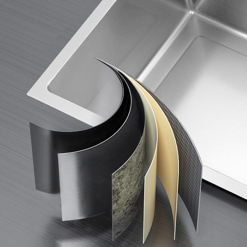 Stainless Steel Kitchen Sink Contemporary Kitchen Sink with Drain Assembly Clearhalo 'Home Improvement' 'home_improvement' 'home_improvement_kitchen_sinks' 'Kitchen Remodel & Kitchen Fixtures' 'Kitchen Sinks & Faucet Components' 'Kitchen Sinks' 'kitchen_sinks' 6627505