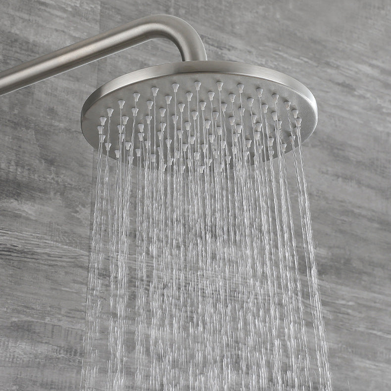 Modern Shower System Stainless Steel Adjustable Shower Head Shower Combo Clearhalo 'Bathroom Remodel & Bathroom Fixtures' 'Home Improvement' 'home_improvement' 'home_improvement_shower_faucets' 'Shower Faucets & Systems' 'shower_faucets' 'Showers & Bathtubs Plumbing' 'Showers & Bathtubs' 6627752