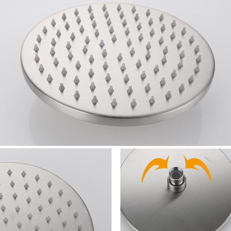 Modern Shower System Stainless Steel Adjustable Shower Head Shower Combo Clearhalo 'Bathroom Remodel & Bathroom Fixtures' 'Home Improvement' 'home_improvement' 'home_improvement_shower_faucets' 'Shower Faucets & Systems' 'shower_faucets' 'Showers & Bathtubs Plumbing' 'Showers & Bathtubs' 6627760