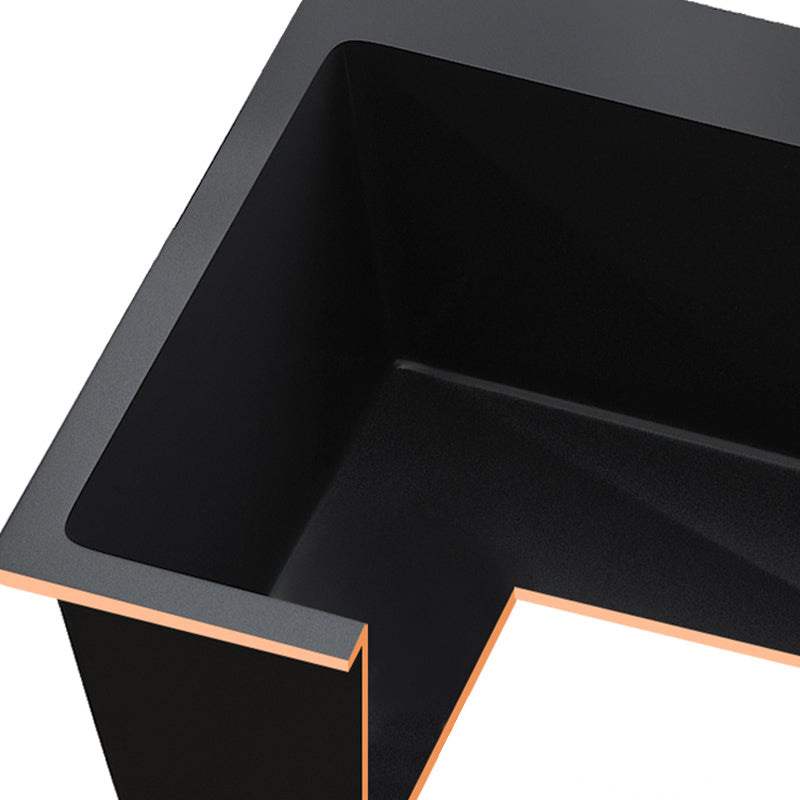 Contemporary Style Kitchen Sink Drop-In Noise-cancelling Design Kitchen Sink with Frame Clearhalo 'Home Improvement' 'home_improvement' 'home_improvement_kitchen_sinks' 'Kitchen Remodel & Kitchen Fixtures' 'Kitchen Sinks & Faucet Components' 'Kitchen Sinks' 'kitchen_sinks' 6627784