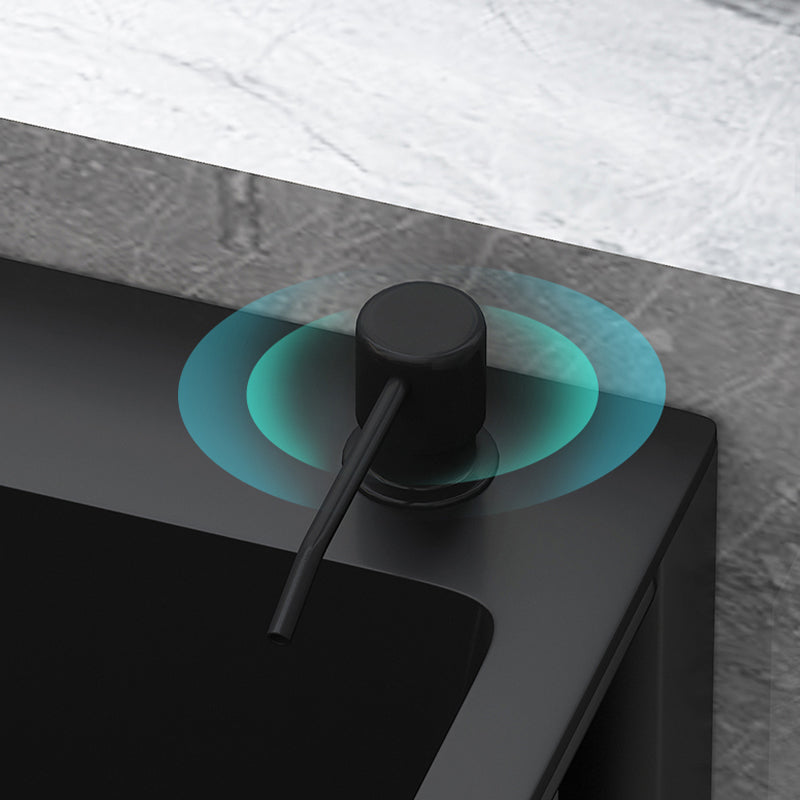 Contemporary Style Kitchen Sink Drop-In Noise-cancelling Design Kitchen Sink with Frame Clearhalo 'Home Improvement' 'home_improvement' 'home_improvement_kitchen_sinks' 'Kitchen Remodel & Kitchen Fixtures' 'Kitchen Sinks & Faucet Components' 'Kitchen Sinks' 'kitchen_sinks' 6627787