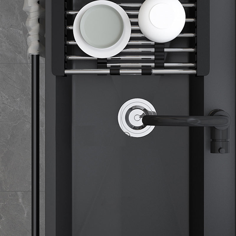 Contemporary Style Kitchen Sink Drop-In Noise-cancelling Design Kitchen Sink with Frame Clearhalo 'Home Improvement' 'home_improvement' 'home_improvement_kitchen_sinks' 'Kitchen Remodel & Kitchen Fixtures' 'Kitchen Sinks & Faucet Components' 'Kitchen Sinks' 'kitchen_sinks' 6627792