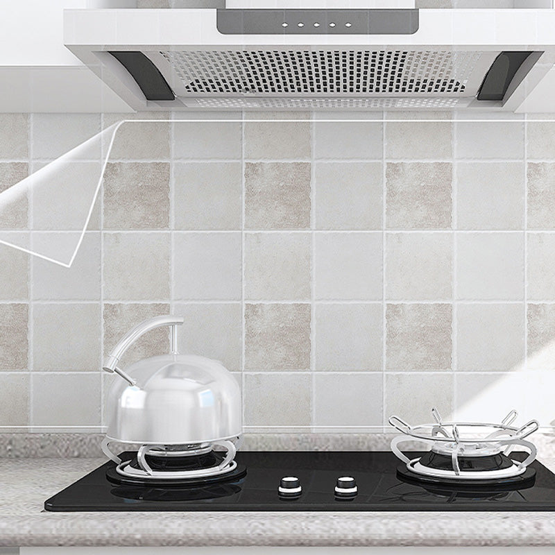 Single Tile Wallpaper Contemporary Kitchen Peel and Stick Backsplash Clearhalo 'Flooring 'Home Improvement' 'home_improvement' 'home_improvement_peel_stick_blacksplash' 'Peel & Stick Backsplash Tile' 'peel_stick_blacksplash' 'Walls & Ceilings' Walls and Ceiling' 6627893