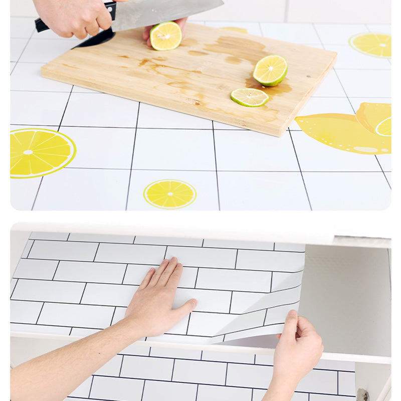 Single Tile Wallpaper Contemporary Kitchen Peel and Stick Backsplash Clearhalo 'Flooring 'Home Improvement' 'home_improvement' 'home_improvement_peel_stick_blacksplash' 'Peel & Stick Backsplash Tile' 'peel_stick_blacksplash' 'Walls & Ceilings' Walls and Ceiling' 6627904