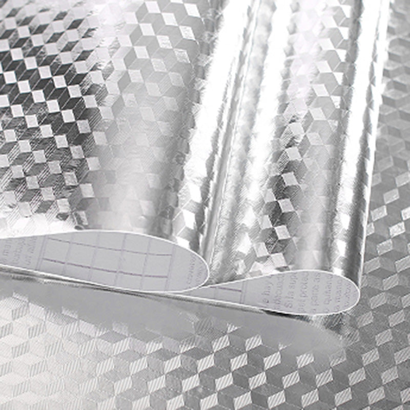 Single Tile Wallpaper Contemporary Kitchen Peel and Stick Backsplash Clearhalo 'Flooring 'Home Improvement' 'home_improvement' 'home_improvement_peel_stick_blacksplash' 'Peel & Stick Backsplash Tile' 'peel_stick_blacksplash' 'Walls & Ceilings' Walls and Ceiling' 6627905