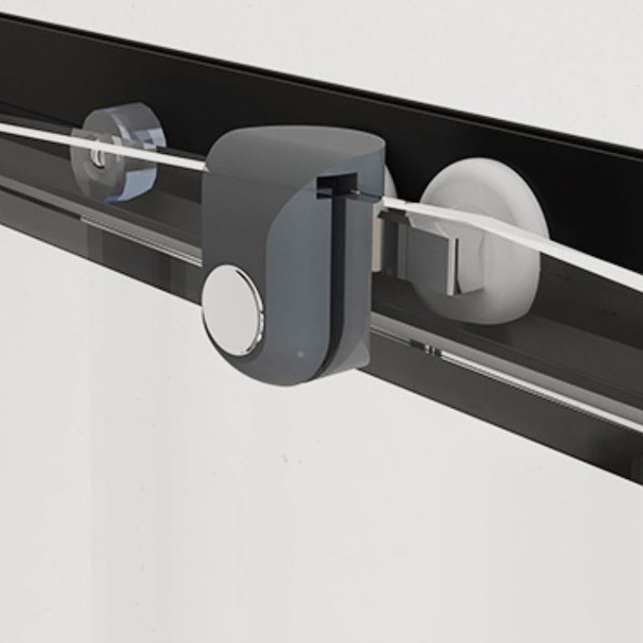 Tempered Glass Shower Stall with Fixed Panel Rounded Shower Stall Clearhalo 'Bathroom Remodel & Bathroom Fixtures' 'Home Improvement' 'home_improvement' 'home_improvement_shower_stalls_enclosures' 'Shower Stalls & Enclosures' 'shower_stalls_enclosures' 'Showers & Bathtubs' 6627973