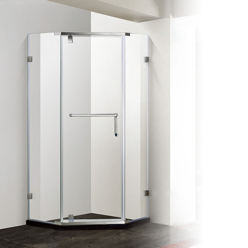 NeoAngle Clear Shower Enclosure Corner Shower Stall with Header
