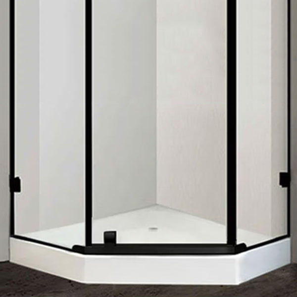 Neo-Angle Clear Shower Enclosure Corner Shower Stall with Header Clearhalo 'Bathroom Remodel & Bathroom Fixtures' 'Home Improvement' 'home_improvement' 'home_improvement_shower_stalls_enclosures' 'Shower Stalls & Enclosures' 'shower_stalls_enclosures' 'Showers & Bathtubs' 6628078