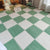Basic Carpet Tile Level Loop Interlocking Carpet Floor Tile for Bedroom Green-White Clearhalo 'Carpet Tiles & Carpet Squares' 'carpet_tiles_carpet_squares' 'Flooring 'Home Improvement' 'home_improvement' 'home_improvement_carpet_tiles_carpet_squares' Walls and Ceiling' 6628104