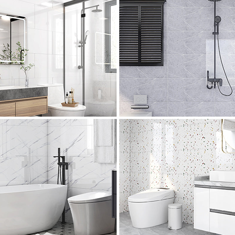 Single Tile Peel and Stick Backsplash Modern Style Bathroom Peel and Stick Backsplash Clearhalo 'Flooring 'Home Improvement' 'home_improvement' 'home_improvement_peel_stick_blacksplash' 'Peel & Stick Backsplash Tile' 'peel_stick_blacksplash' 'Walls & Ceilings' Walls and Ceiling' 6628141