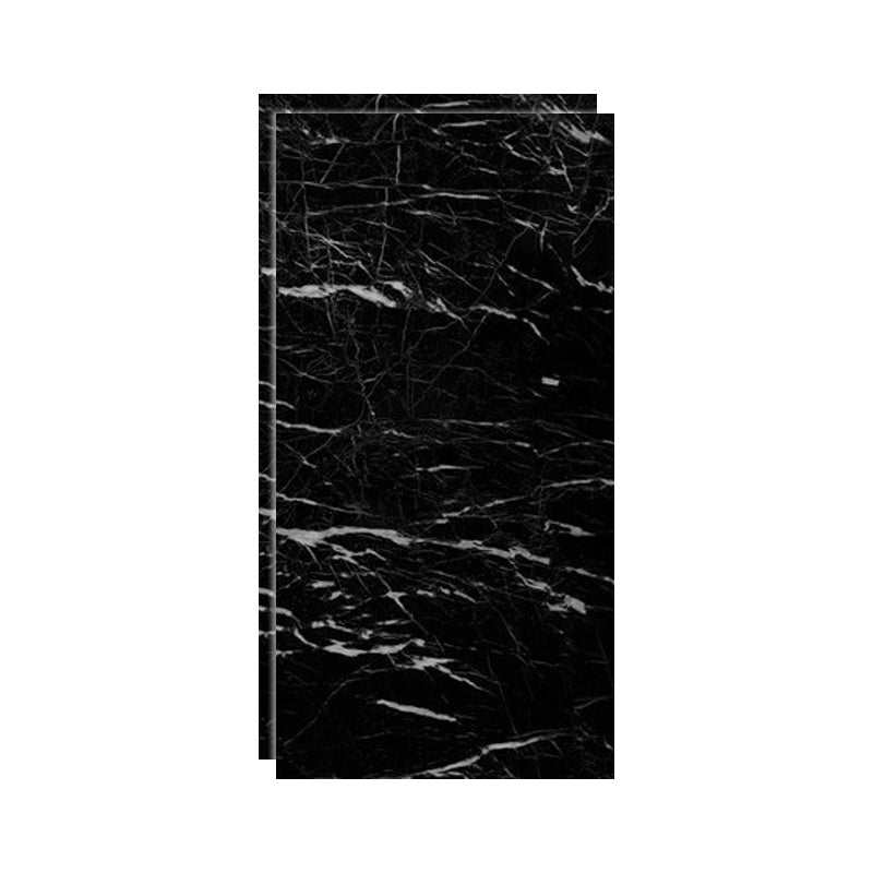 Wall Floor Tile Wallpaper Marble Pattern Waterproof Wall Tile Gloss White 23.6"L x 11.8"W 2-Piece Set Clearhalo 'Flooring 'Home Improvement' 'home_improvement' 'home_improvement_peel_stick_blacksplash' 'Peel & Stick Backsplash Tile' 'peel_stick_blacksplash' 'Walls & Ceilings' Walls and Ceiling' 6628228