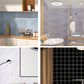 Peel & Stick Subway Tile Plastic Rectangle Peel and Stick Tiles for Kitchen 10-Pack Clearhalo 'Flooring 'Home Improvement' 'home_improvement' 'home_improvement_peel_stick_blacksplash' 'Peel & Stick Backsplash Tile' 'peel_stick_blacksplash' 'Walls & Ceilings' Walls and Ceiling' 6628253