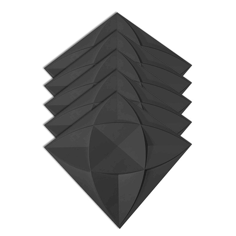 Square Interior Wall Paneling Peel and Stick Texture Effect Wall Paneling Black Clearhalo 'Flooring 'Home Improvement' 'home_improvement' 'home_improvement_wall_paneling' 'Wall Paneling' 'wall_paneling' 'Walls & Ceilings' Walls and Ceiling' 6628386