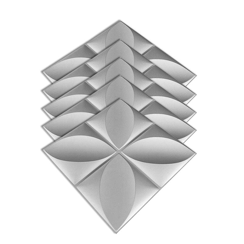 Square Interior Wall Paneling Peel and Stick Texture Effect Wall Paneling White 120-Piece Set Clearhalo 'Flooring 'Home Improvement' 'home_improvement' 'home_improvement_wall_paneling' 'Wall Paneling' 'wall_paneling' 'Walls & Ceilings' Walls and Ceiling' 6628390