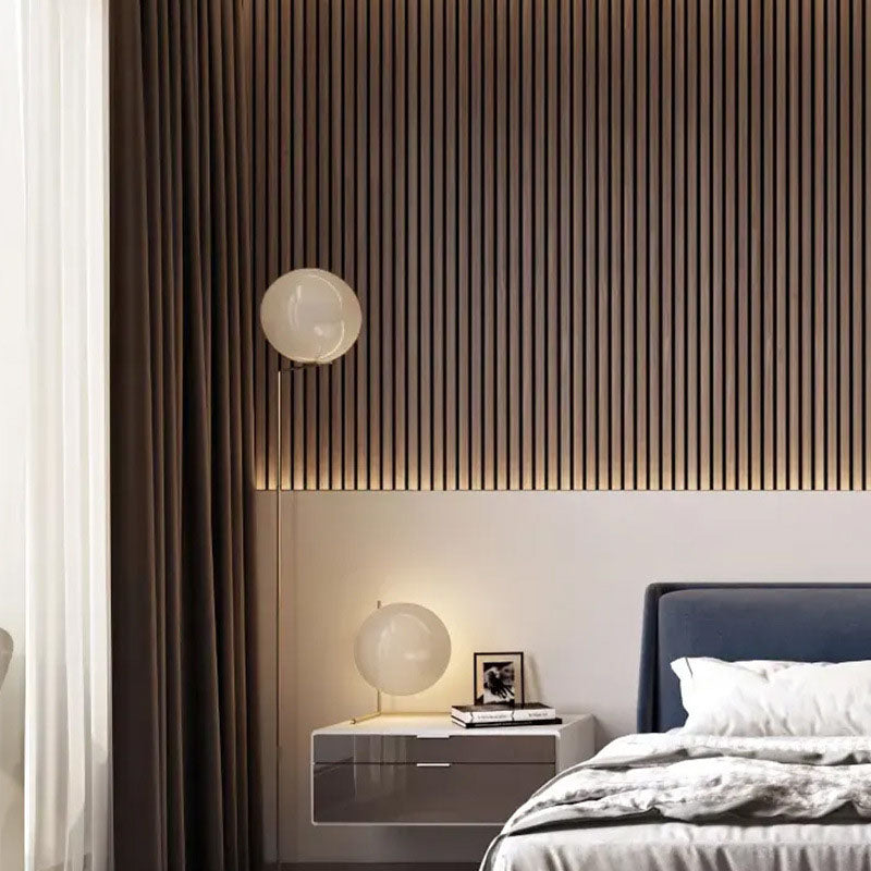 Modern Wooden Wall Paneling Glue Down Waterproof Living Room Wall Panel Walnut 10-Piece Set Clearhalo 'Flooring 'Home Improvement' 'home_improvement' 'home_improvement_wall_paneling' 'Wall Paneling' 'wall_paneling' 'Walls & Ceilings' Walls and Ceiling' 6628407