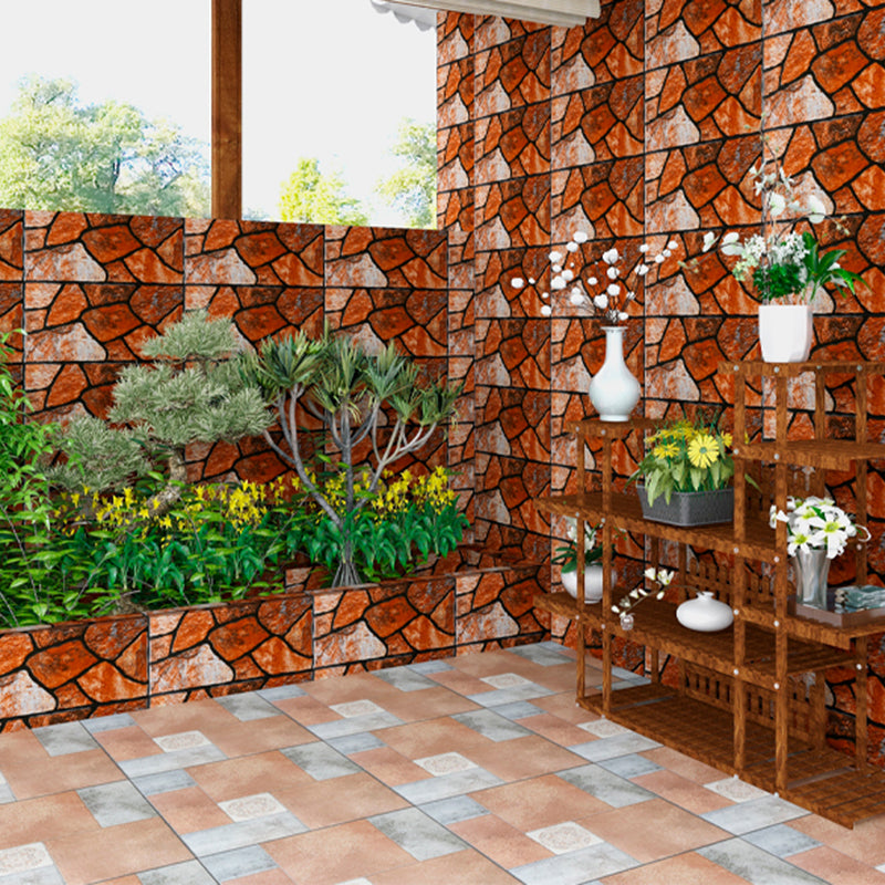 Outdoor Wall Tile Rectangle Straight Edge Stacked Stone Wall Tile Brown 36 Pieces Clearhalo 'Floor Tiles & Wall Tiles' 'floor_tiles_wall_tiles' 'Flooring 'Home Improvement' 'home_improvement' 'home_improvement_floor_tiles_wall_tiles' Walls and Ceiling' 6628533