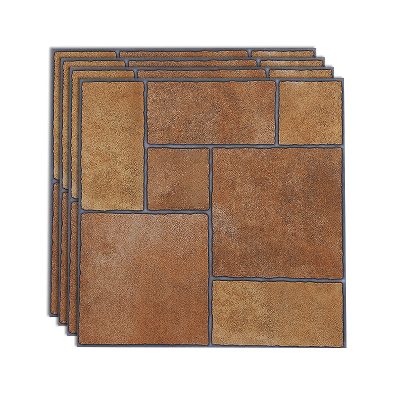 Modern Style Outdoor Floor Tile Square Straight Edge Floor Tile Dark Brown Clearhalo 'Floor Tiles & Wall Tiles' 'floor_tiles_wall_tiles' 'Flooring 'Home Improvement' 'home_improvement' 'home_improvement_floor_tiles_wall_tiles' Walls and Ceiling' 6628543