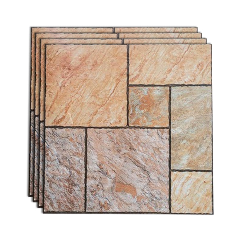 Modern Style Outdoor Floor Tile Square Straight Edge Floor Tile Brown Grey Clearhalo 'Floor Tiles & Wall Tiles' 'floor_tiles_wall_tiles' 'Flooring 'Home Improvement' 'home_improvement' 'home_improvement_floor_tiles_wall_tiles' Walls and Ceiling' 6628549