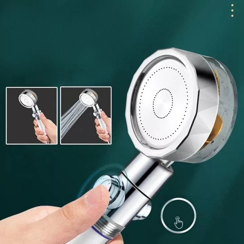 Contemporary Handheld Shower Head with Katalyst Adjustable Shower Heads Clearhalo 'Bathroom Remodel & Bathroom Fixtures' 'Home Improvement' 'home_improvement' 'home_improvement_shower_heads' 'Shower Heads' 'shower_heads' 'Showers & Bathtubs Plumbing' 'Showers & Bathtubs' 6628928