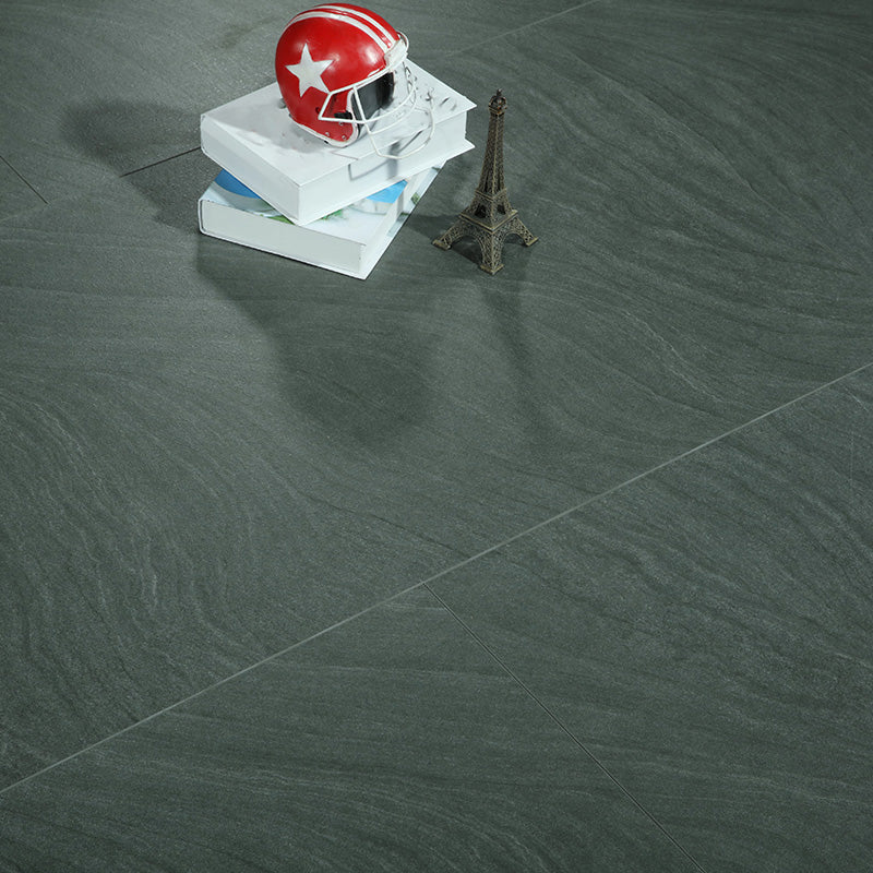 Modern Laminate Floor Cement Slip Resistant Click Lock Laminate Plank Flooring Black-Gray Clearhalo 'Flooring 'Home Improvement' 'home_improvement' 'home_improvement_laminate_flooring' 'Laminate Flooring' 'laminate_flooring' Walls and Ceiling' 6630576
