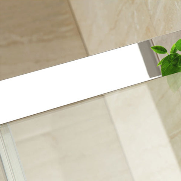 Rounded Tempered Glass Shower Enclosure with Shower Door Corner Shower Enclosure Clearhalo 'Bathroom Remodel & Bathroom Fixtures' 'Home Improvement' 'home_improvement' 'home_improvement_shower_stalls_enclosures' 'Shower Stalls & Enclosures' 'shower_stalls_enclosures' 'Showers & Bathtubs' 6630736