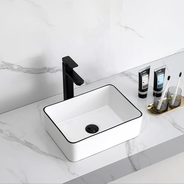 Modern Trough Bathroom Sink Round Trough Bathroom Sink with Basin Clearhalo 'Bathroom Remodel & Bathroom Fixtures' 'Bathroom Sinks & Faucet Components' 'Bathroom Sinks' 'bathroom_sink' 'Home Improvement' 'home_improvement' 'home_improvement_bathroom_sink' 6630769
