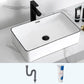 Modern Trough Bathroom Sink Round Trough Bathroom Sink with Basin 22"L x 13"W x 6"H Sink Clearhalo 'Bathroom Remodel & Bathroom Fixtures' 'Bathroom Sinks & Faucet Components' 'Bathroom Sinks' 'bathroom_sink' 'Home Improvement' 'home_improvement' 'home_improvement_bathroom_sink' 6630773