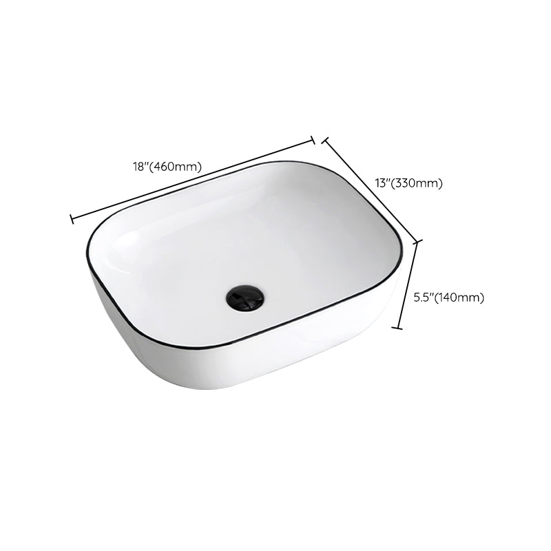 Modern Trough Bathroom Sink Round Trough Bathroom Sink with Basin Clearhalo 'Bathroom Remodel & Bathroom Fixtures' 'Bathroom Sinks & Faucet Components' 'Bathroom Sinks' 'bathroom_sink' 'Home Improvement' 'home_improvement' 'home_improvement_bathroom_sink' 6630790