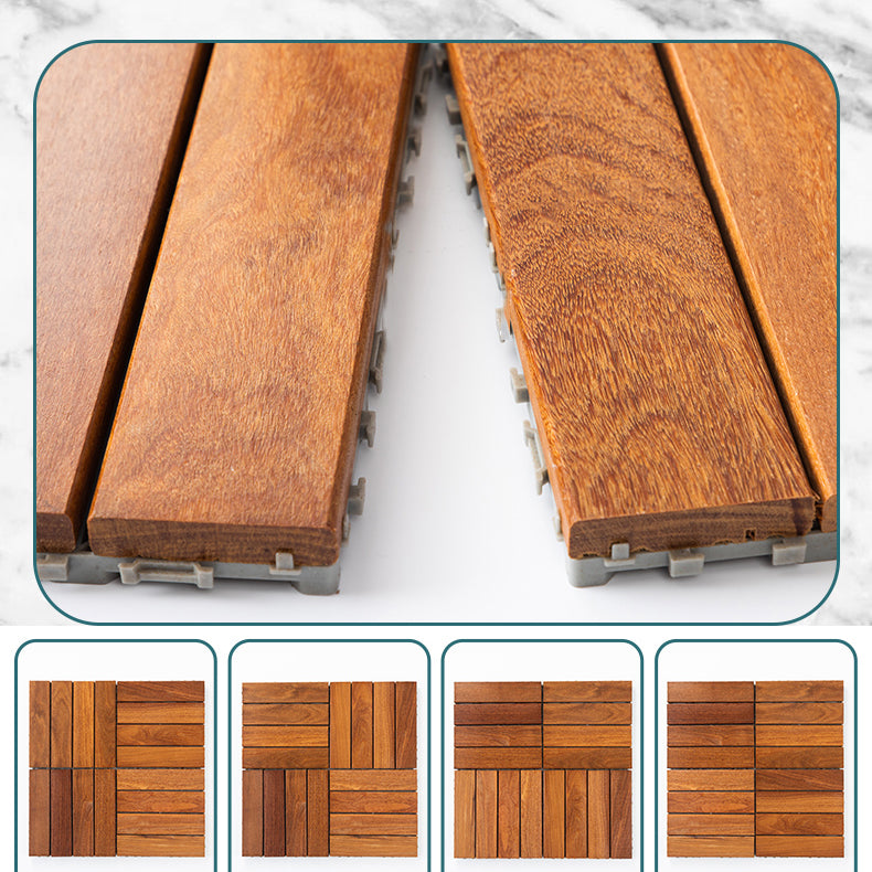Interlocking Deck Tiles Wood Deck Flooring Tiles for Outdoor Patio Clearhalo 'Home Improvement' 'home_improvement' 'home_improvement_outdoor_deck_tiles_planks' 'Outdoor Deck Tiles & Planks' 'Outdoor Flooring & Tile' 'Outdoor Remodel' 'outdoor_deck_tiles_planks' 6631903
