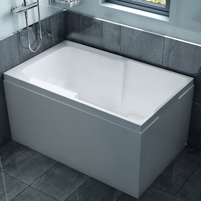 Bathroom Acrylic Apron Front Bathtub Modern Rectangular Bathtub 47"L x 30"W x 24"H Tub Only Tub Clearhalo 'Bathroom Remodel & Bathroom Fixtures' 'Bathtubs' 'Home Improvement' 'home_improvement' 'home_improvement_bathtubs' 'Showers & Bathtubs' 6639470