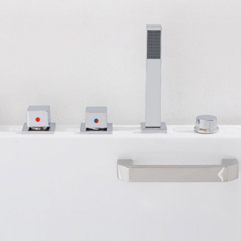 Bathroom Acrylic Apron Front Bathtub Modern Rectangular Bathtub Clearhalo 'Bathroom Remodel & Bathroom Fixtures' 'Bathtubs' 'Home Improvement' 'home_improvement' 'home_improvement_bathtubs' 'Showers & Bathtubs' 6639475