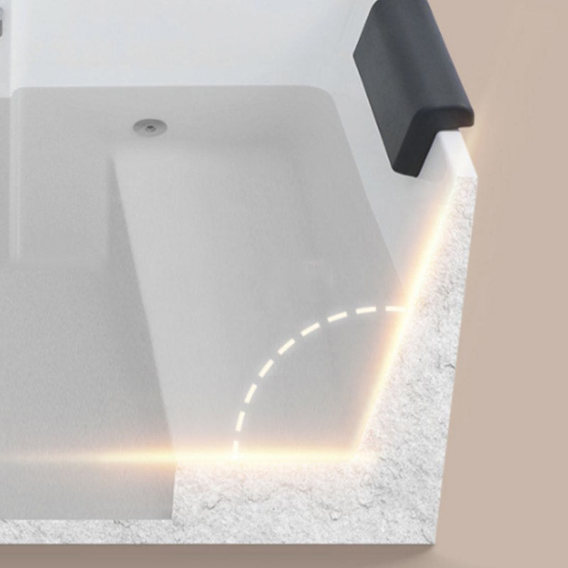 Bathroom Acrylic Apron Front Bathtub Modern Rectangular Bathtub Clearhalo 'Bathroom Remodel & Bathroom Fixtures' 'Bathtubs' 'Home Improvement' 'home_improvement' 'home_improvement_bathtubs' 'Showers & Bathtubs' 6639478