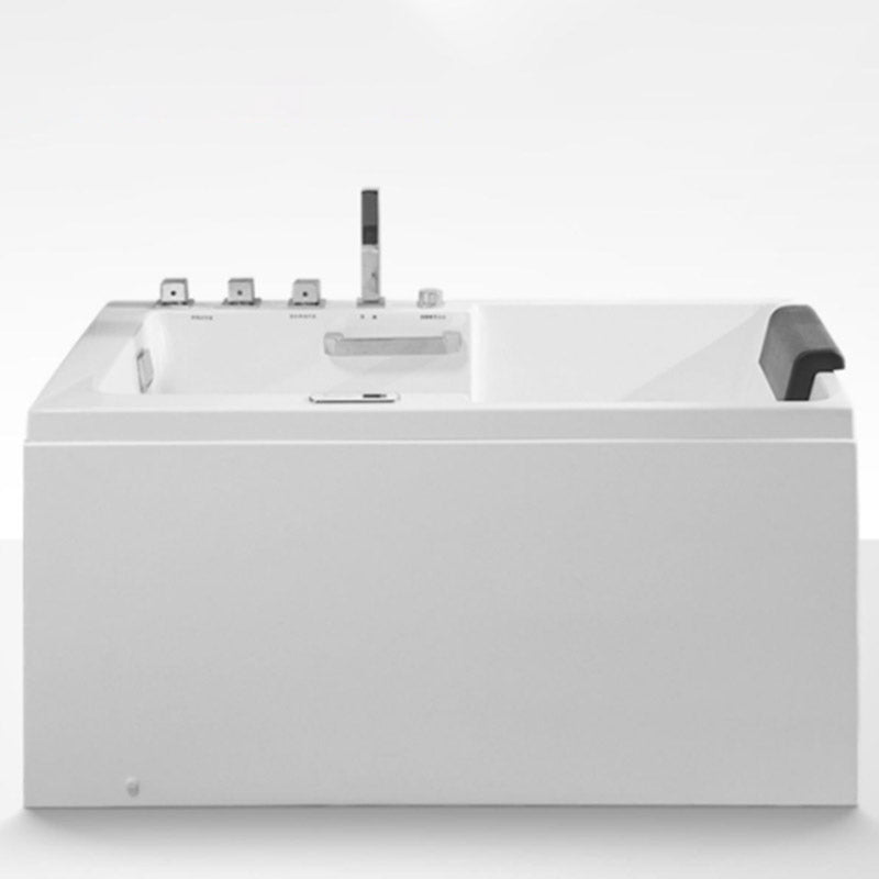 Bathroom Acrylic Apron Front Bathtub Modern Rectangular Bathtub Clearhalo 'Bathroom Remodel & Bathroom Fixtures' 'Bathtubs' 'Home Improvement' 'home_improvement' 'home_improvement_bathtubs' 'Showers & Bathtubs' 6639491