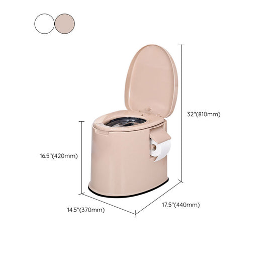 Modern Plastic Toilet Floor Mounted Toilet Bowl with Slow Close Seat for Washroom Clearhalo 'Bathroom Remodel & Bathroom Fixtures' 'Home Improvement' 'home_improvement' 'home_improvement_toilets' 'Toilets & Bidets' 'Toilets' 6640003