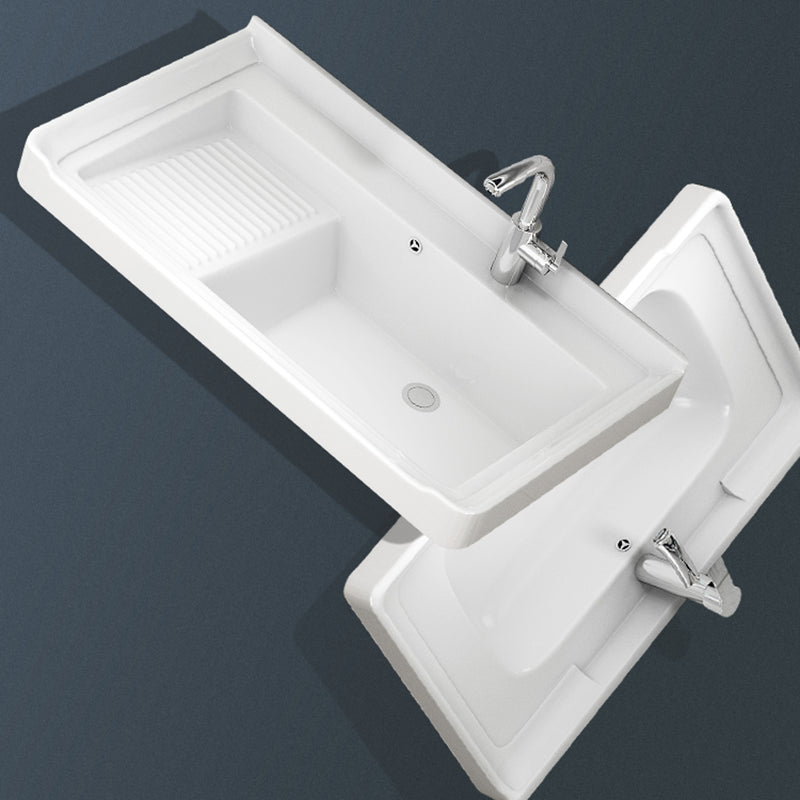 Glam Bathroom Vanity Ceramic Top with Faucet and Standalone Cabinet Vanity Set Clearhalo 'Bathroom Remodel & Bathroom Fixtures' 'Bathroom Vanities' 'bathroom_vanities' 'Home Improvement' 'home_improvement' 'home_improvement_bathroom_vanities' 6642909