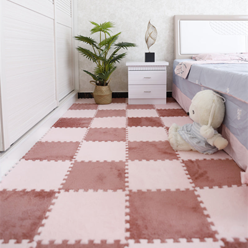 Fade Resistant Level Loop Carpet Tile Non-Skid Interlocking Bedroom Carpet Tiles Nude Pink Clearhalo 'Carpet Tiles & Carpet Squares' 'carpet_tiles_carpet_squares' 'Flooring 'Home Improvement' 'home_improvement' 'home_improvement_carpet_tiles_carpet_squares' Walls and Ceiling' 6643100