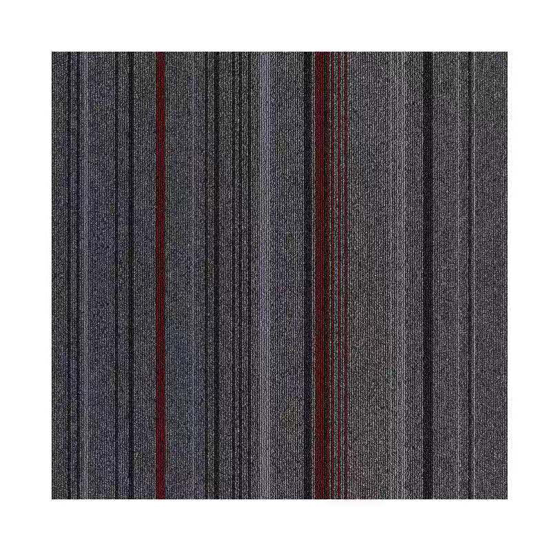 Dark Color Level Loop Carpet Tile Non-Skid Self Adhesive Indoor Office Carpet Tiles Red Brown 1'8" x 1'8" Clearhalo 'Carpet Tiles & Carpet Squares' 'carpet_tiles_carpet_squares' 'Flooring 'Home Improvement' 'home_improvement' 'home_improvement_carpet_tiles_carpet_squares' Walls and Ceiling' 6643144