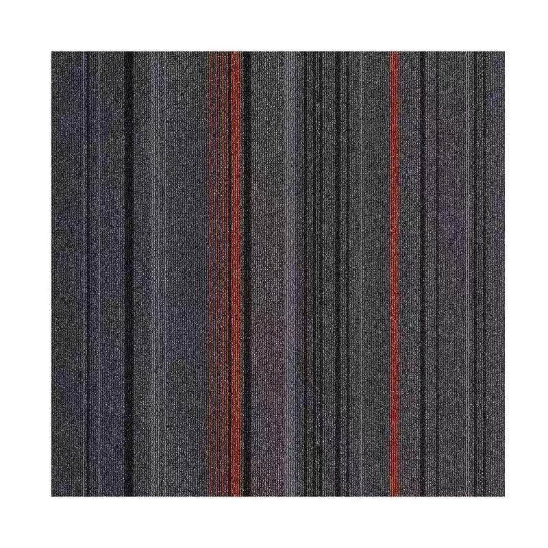 Dark Color Level Loop Carpet Tile Non-Skid Self Adhesive Indoor Office Carpet Tiles Red 1'8" x 1'8" Clearhalo 'Carpet Tiles & Carpet Squares' 'carpet_tiles_carpet_squares' 'Flooring 'Home Improvement' 'home_improvement' 'home_improvement_carpet_tiles_carpet_squares' Walls and Ceiling' 6643147