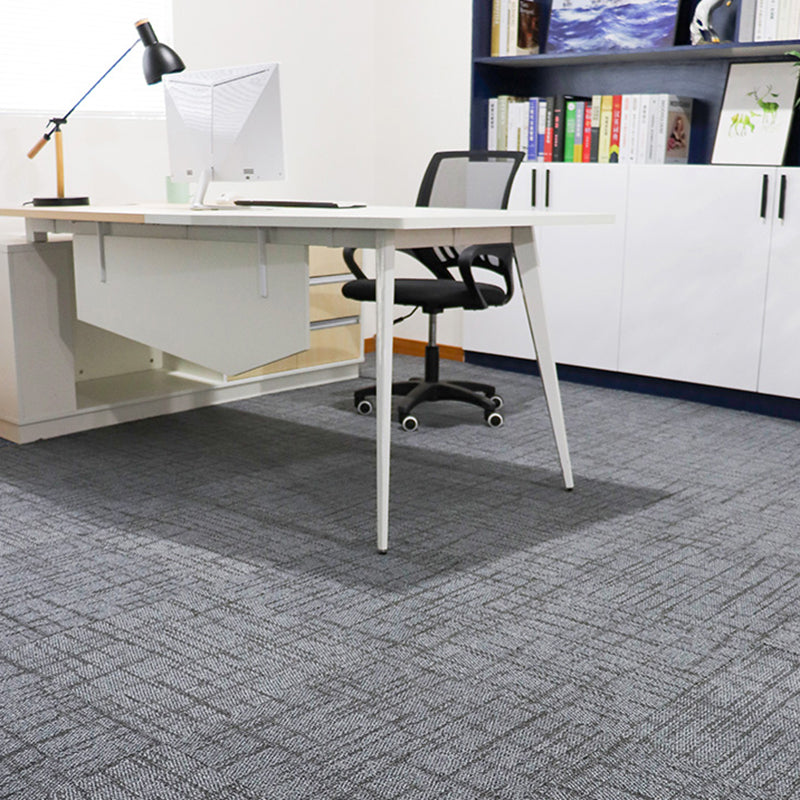 Level Loop Carpet Tile Non-Skid Self Adhesive Indoor Office Carpet Tiles Gray-Blue 1'8" x 1'8" Clearhalo 'Carpet Tiles & Carpet Squares' 'carpet_tiles_carpet_squares' 'Flooring 'Home Improvement' 'home_improvement' 'home_improvement_carpet_tiles_carpet_squares' Walls and Ceiling' 6643175