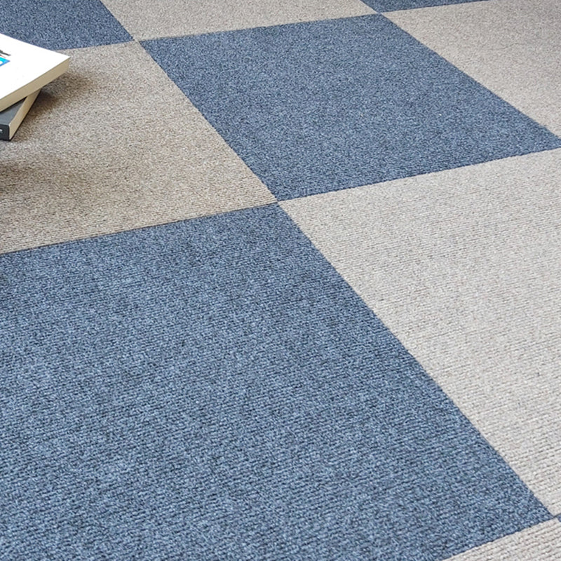 Non-Skid Level Loop Carpet Tile Multi-Color Self Adhesive Indoor Office Carpet Tiles Blue Clearhalo 'Carpet Tiles & Carpet Squares' 'carpet_tiles_carpet_squares' 'Flooring 'Home Improvement' 'home_improvement' 'home_improvement_carpet_tiles_carpet_squares' Walls and Ceiling' 6643192