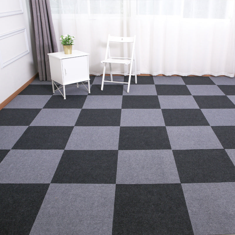 Non-Skid Level Loop Carpet Tile Multi-Color Self Adhesive Indoor Office Carpet Tiles Dark Blue-Black Clearhalo 'Carpet Tiles & Carpet Squares' 'carpet_tiles_carpet_squares' 'Flooring 'Home Improvement' 'home_improvement' 'home_improvement_carpet_tiles_carpet_squares' Walls and Ceiling' 6643200