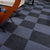 Non-Skid Level Loop Carpet Tile Multi-Color Self Adhesive Indoor Office Carpet Tiles Dark Gray-Black Clearhalo 'Carpet Tiles & Carpet Squares' 'carpet_tiles_carpet_squares' 'Flooring 'Home Improvement' 'home_improvement' 'home_improvement_carpet_tiles_carpet_squares' Walls and Ceiling' 6643202