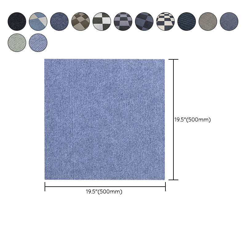Non-Skid Level Loop Carpet Tile Multi-Color Self Adhesive Indoor Office Carpet Tiles Clearhalo 'Carpet Tiles & Carpet Squares' 'carpet_tiles_carpet_squares' 'Flooring 'Home Improvement' 'home_improvement' 'home_improvement_carpet_tiles_carpet_squares' Walls and Ceiling' 6643218
