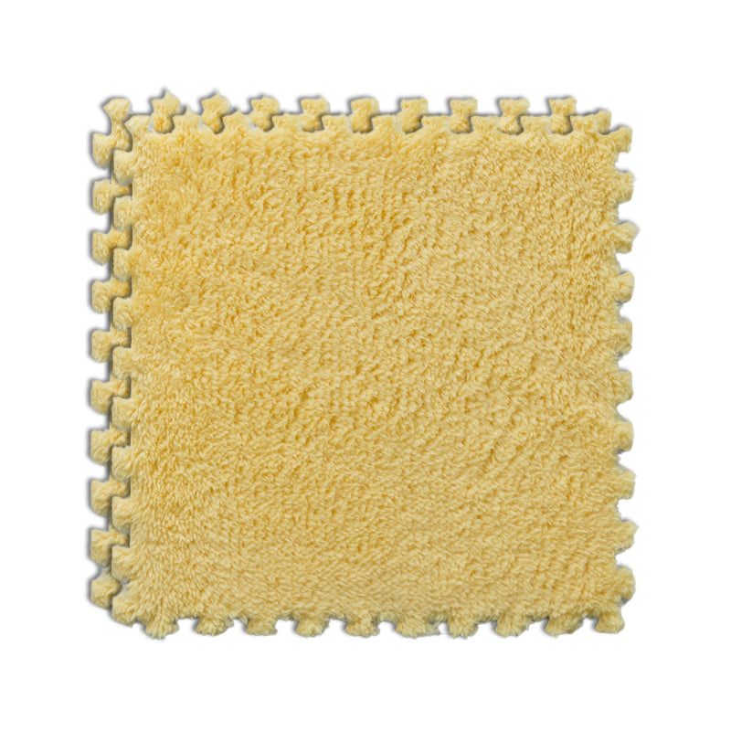 Multi-Color Carpet Tile Non-Skid Interlocking Bedroom Level Loop Carpet Tiles Yellow Clearhalo 'Carpet Tiles & Carpet Squares' 'carpet_tiles_carpet_squares' 'Flooring 'Home Improvement' 'home_improvement' 'home_improvement_carpet_tiles_carpet_squares' Walls and Ceiling' 6643274