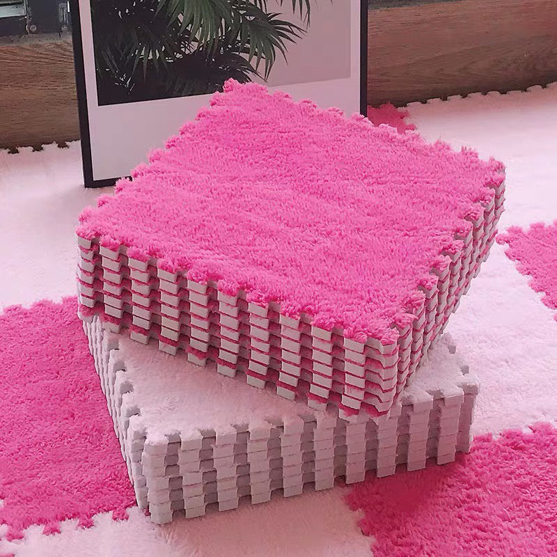 Modern Carpet Tile Level Loop Interlocking Non-Skid Carpet Tiles Rose Pink Clearhalo 'Carpet Tiles & Carpet Squares' 'carpet_tiles_carpet_squares' 'Flooring 'Home Improvement' 'home_improvement' 'home_improvement_carpet_tiles_carpet_squares' Walls and Ceiling' 6643285