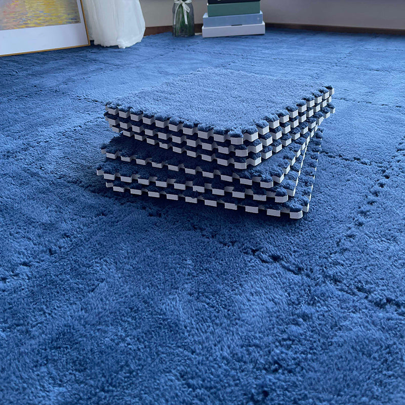 Modern Carpet Floor Tile Level Loop Interlocking Non-Skid Carpet Tiles Navy Clearhalo 'Carpet Tiles & Carpet Squares' 'carpet_tiles_carpet_squares' 'Flooring 'Home Improvement' 'home_improvement' 'home_improvement_carpet_tiles_carpet_squares' Walls and Ceiling' 6643356