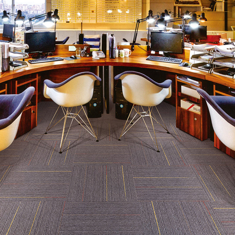 Indoor Level Loop Carpet Tile Dark Color Fade Resistant Loose Lay Carpet Tiles Clearhalo 'Carpet Tiles & Carpet Squares' 'carpet_tiles_carpet_squares' 'Flooring 'Home Improvement' 'home_improvement' 'home_improvement_carpet_tiles_carpet_squares' Walls and Ceiling' 6643387