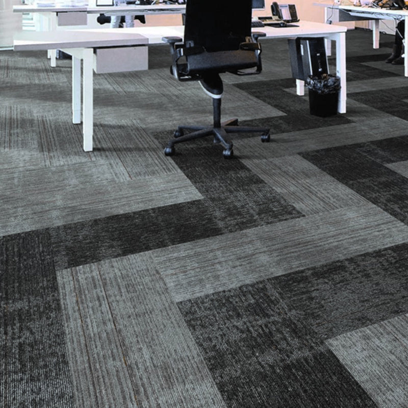 Loose Lay Indoor Carpet Tiles Dark Color Non-Skid Level Loop Carpet Tile Clearhalo 'Carpet Tiles & Carpet Squares' 'carpet_tiles_carpet_squares' 'Flooring 'Home Improvement' 'home_improvement' 'home_improvement_carpet_tiles_carpet_squares' Walls and Ceiling' 6643449
